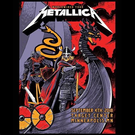 Official Metallica Concert Poster By Brent Schoonover Concert Posters
