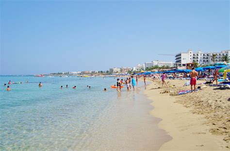 Fileprotaras Tropical Famous Beach At Paralimni Holiday Destination In
