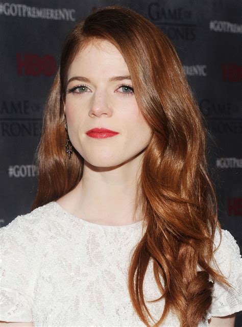 Rose Leslie Natural Redhead Auburn Hair With Highlights Red Hair