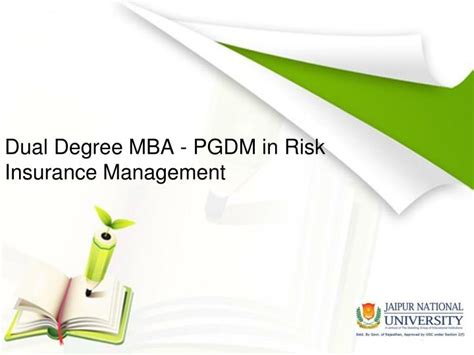 Ppt Mba Pgd Risk And Insurance Management Powerpoint Presentation