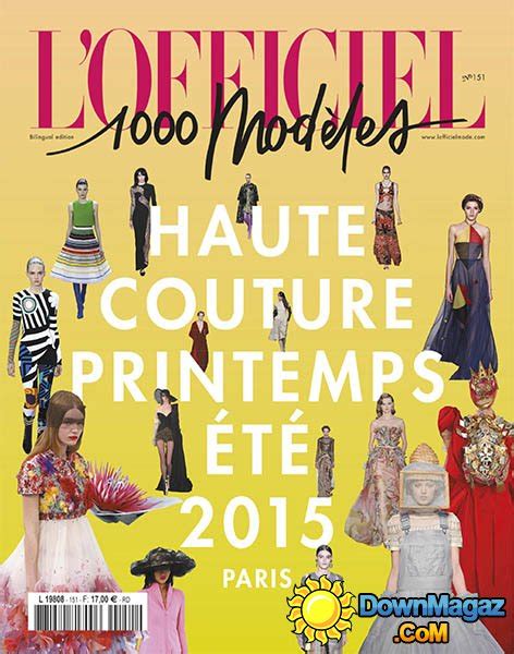 L Officiel Mode 1000 Modèles No 151 Haute Couture Spring Summer 2015