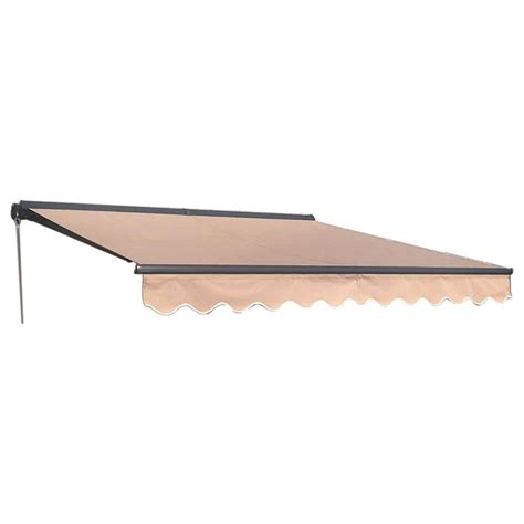 Aleko 10 Ft Half Cassette Retractable Awning 96 In Projection In