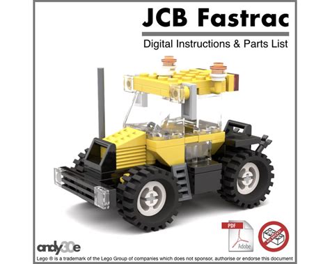 Lego Moc 22628 Jcb Fastrac Tractor Town City Farm 2019