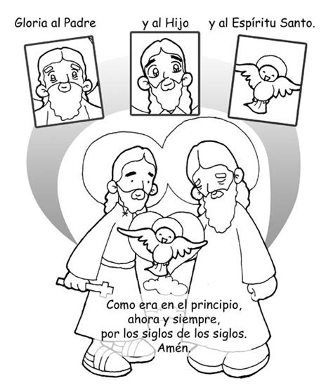 Dibujos Para Catequesis Gloria Al Padre OraciÓn El Espíritu Santo