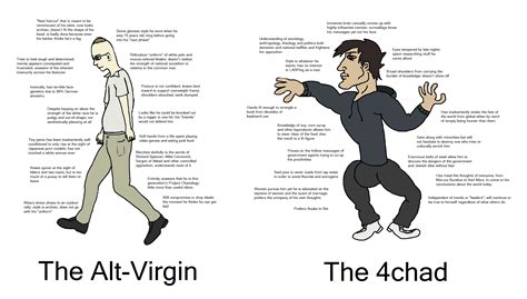 alt virgin vs 4chad virgin vs chad know your meme