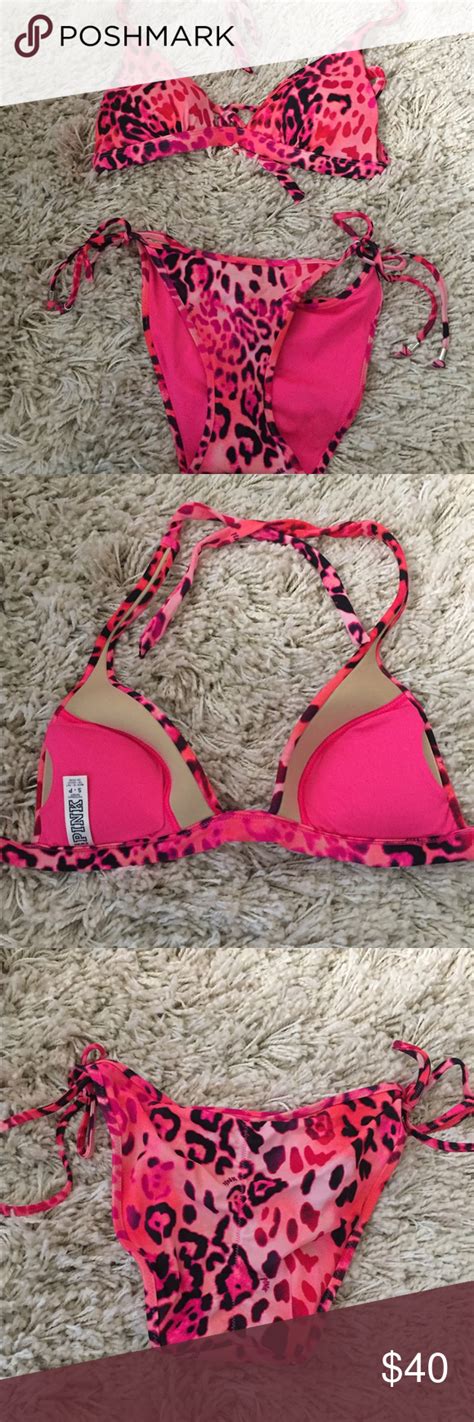 Victorias Secret Pink Push Up Bikini Bathing Suit Push Up Bikini