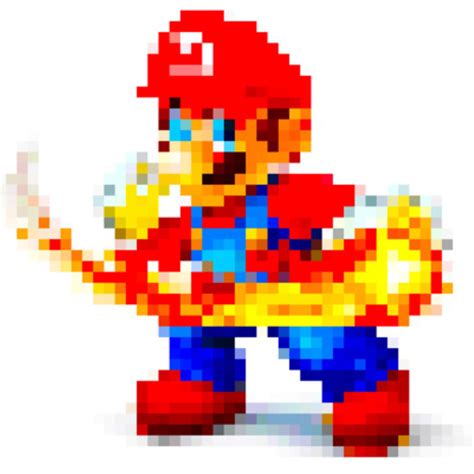 Pixel Fire Mario By Thehylianhaunter On Deviantart