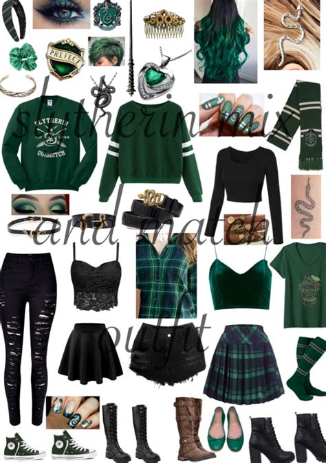 Slytherin Girl Outfit Slytherin Dresses Slytherin Inspired Outfits