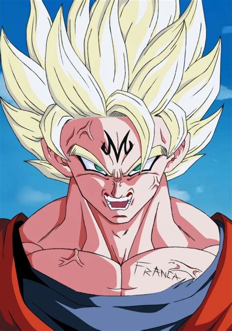 Super Saiyan 2 Goku Majin Buu Saga Render By Princeofdbzgames On