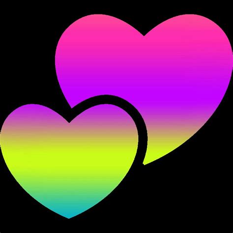 Colored By Gizzzi Neon Wallpaper Colorful Heart Rainbow Stickers