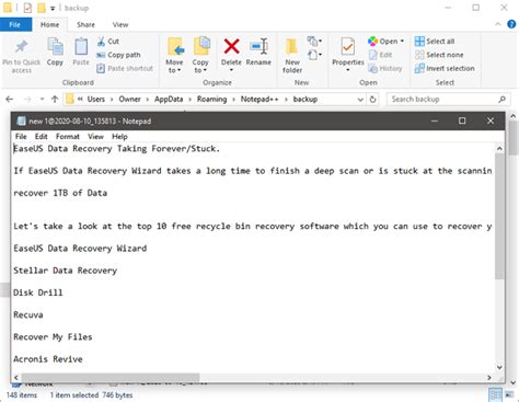 How To Recover Unsaved Notepad Files On Windows 1011 Easeus