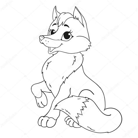 Cute Little Fox Colouring Pages Picolour