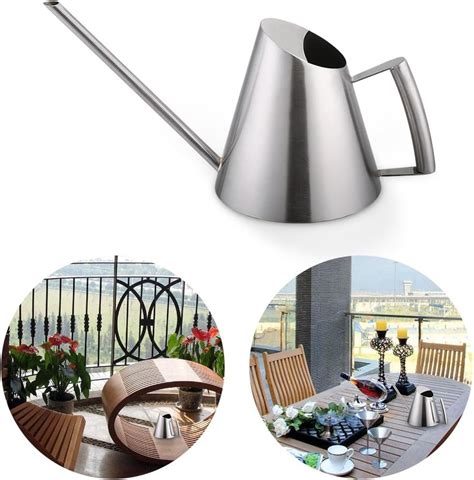 Watering Can Stainless Steel Brushed Garden Planting Watering Equipment