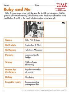 At the age of 4, ruby and her family moved to new orleans, louisiana, where her parents obtained better jobs. Ruby and Me Graphic Organizer for Kindergarten - 1st Grade ...