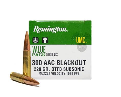 Remington 300 Aac Blackout 220gr Otfb Subsonic