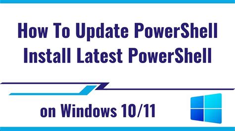 How To Update Powershell In Windows 11 Install Latest Powershell