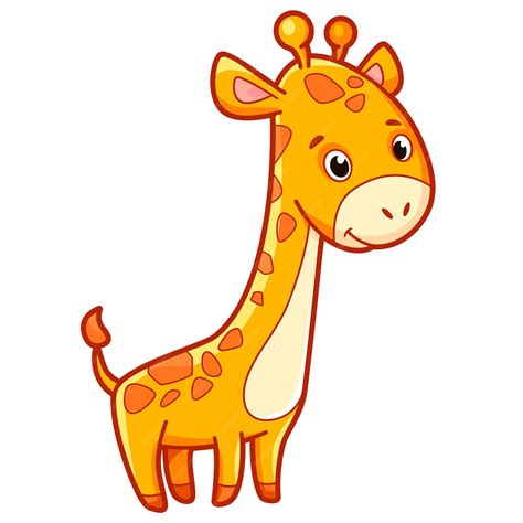 Cute Giraffe Cartoon Giraffe Clipart Illustration Stock Photo Alamy 11a