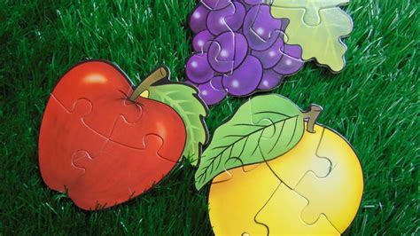 Fun With Fruit Puzzle For Kidspreschool Learning For Children Youtube