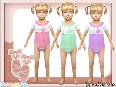 The Sims Resource Toddler Cute Bodysuit By Melisa Inci Sims 4 Downloads