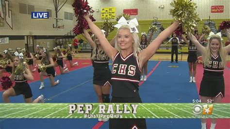 Cbs 11 Pep Rally Central High School Cheerleaders Youtube