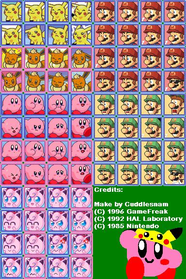 Pokemon Kirby And Mario Face On Rpg Maker 2003 By Cuddlesnam On