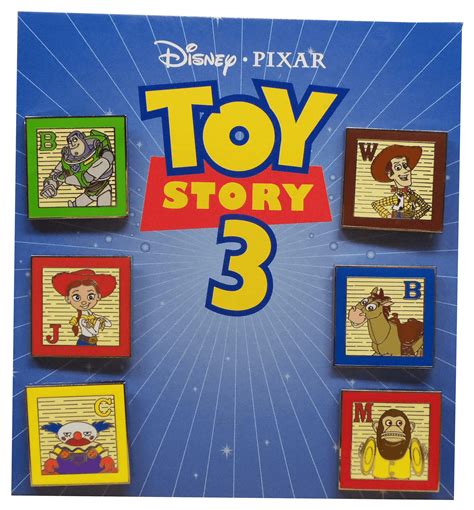 Toy Story 3 Collector Character Toy Block Decorative Pin Set Buzz