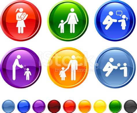 Great Parenting Icon Set Stock Vector - FreeImages.com