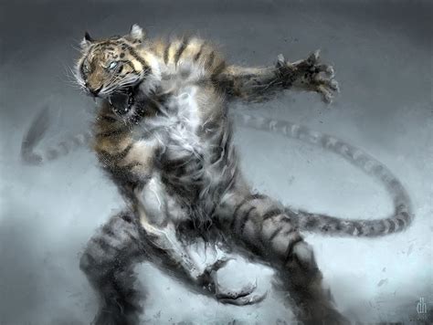 Chinese Zodiac Year Of The Tiger An Art Print By Damon Hellandbrand