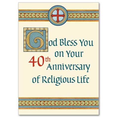 Cathedral Centre Books Religious Life God Bless You On Your 40th