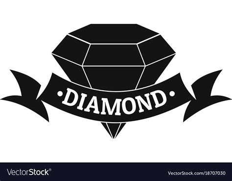 Diamond Logo Simple Illustration Of Diamond Vector Logo For Web