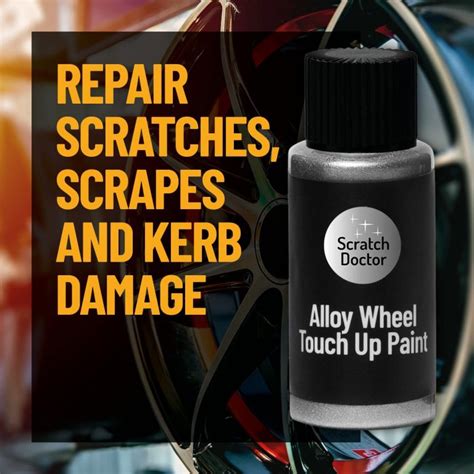 Black Alloy Touch Up Paint 15ml The Scratch Doctor