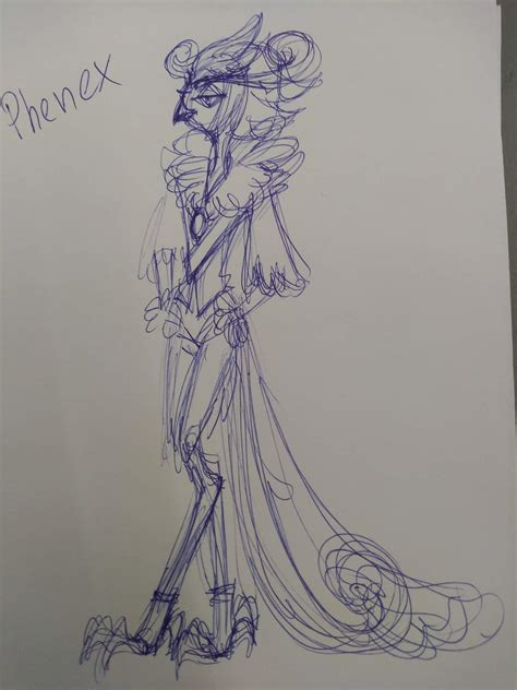 My, OC Phenex Goetia and his family sketch | Hazbin Hotel (official) Amino