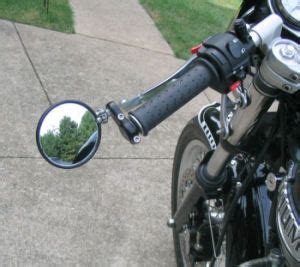 I have them on mine and they're real good quality, though the mirror isn't convex. Bar End Mirrors for the New Triumph Bonneville | Triumph ...