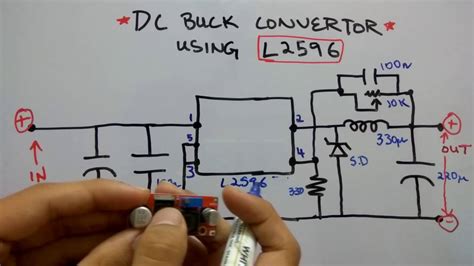 lm based dc buck convertor circuit diagram