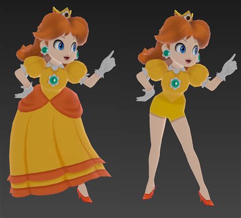 Princess Daisy S Trophy From Super Smash Bros For Wii U Without Dress