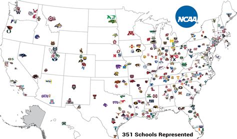 Ncaa Team Logos Map