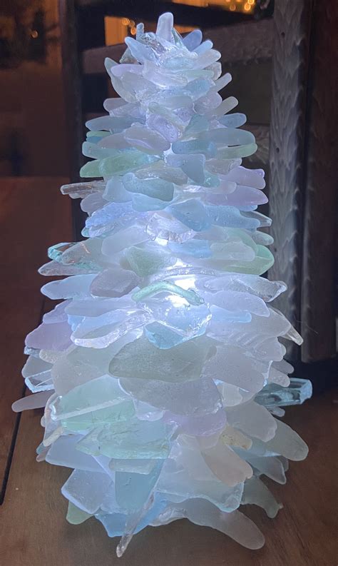 Seaglass Tree I Created With Real Beach Glass Picked Up On The Shores Of Fairhaven Sea Glass