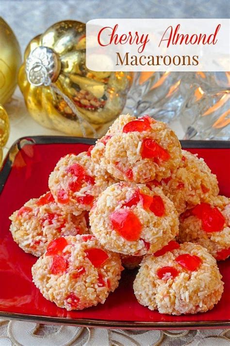 Easy Cherry Almond Macaroons A Very Simple Easy Coconut Macaroon