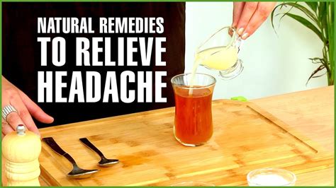 4 Best Natural Home Remedies For Headache Youtube