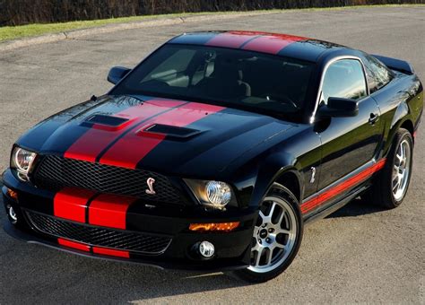 Black Ford Mustang Shelby Gt500 Red Stripefuture Midlife Crisis