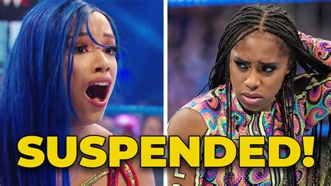 Sasha Banks Naomi Suspended From Wwe Youtube