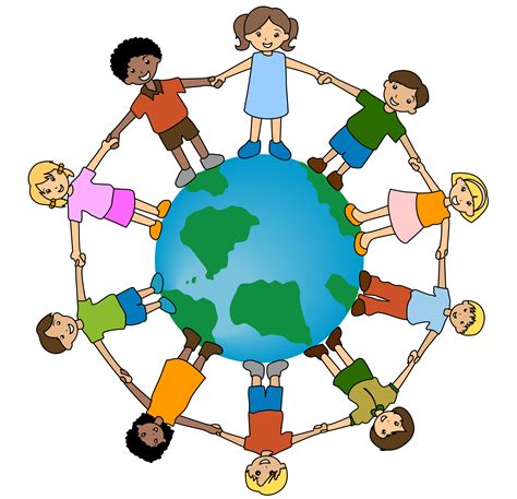 Free Clipart Of Children Holding Hands Around The Globe Clipart Best