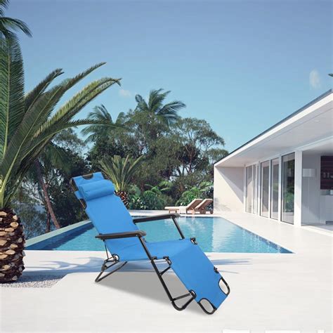 Kick back with a book or snooze in the sun with this versatile reclining chaise lounge. Winado Outdoor Folding Chaise Lounge Chair Pool Beach Lawn ...
