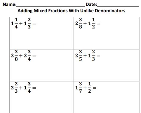 Adding Fractions With Like Denominators Worksheet 1 Accuteach