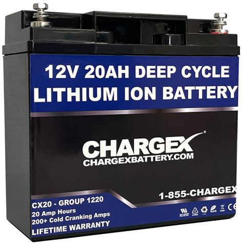 Chargex 12v 20ah Lithium Ion Battery