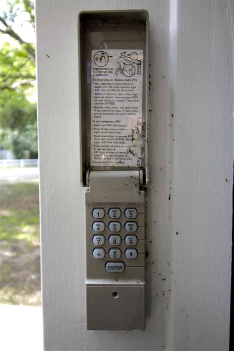 When you transfer the home over to a new tenant, simply change the code. How to Replace a Garage Door Keypad • Charleston Crafted
