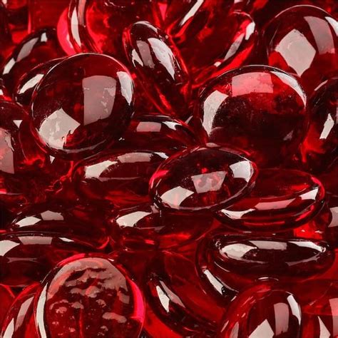 Fire Pit Essentials 10 Lbs Ruby Fire Glass Beads For Indoor And Outdoor Fire Pits Or Fireplaces