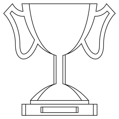 Trophy Coloring Page Colouringpages