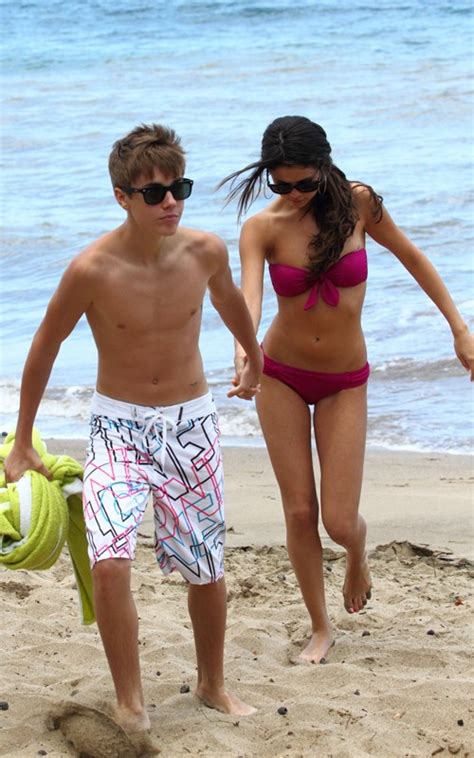Shirtless Justin Bieber Kisses Selena Gomez On Beach Love Sepphoras