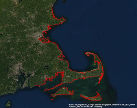 Massachusetts Coastline Us Geological Survey
